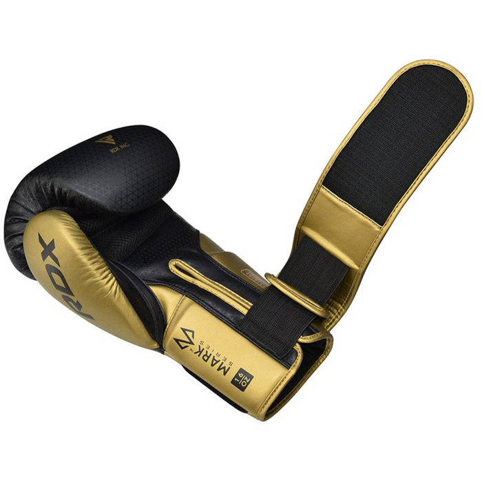 RDX L2 MARK PRO SPARRING BOXING GLOVES HOOK AND LOOP BLACK / GOLDEN - Gym From Home LLC